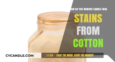 Effective Ways to Remove Candle Wax Stains from Cotton Fabric