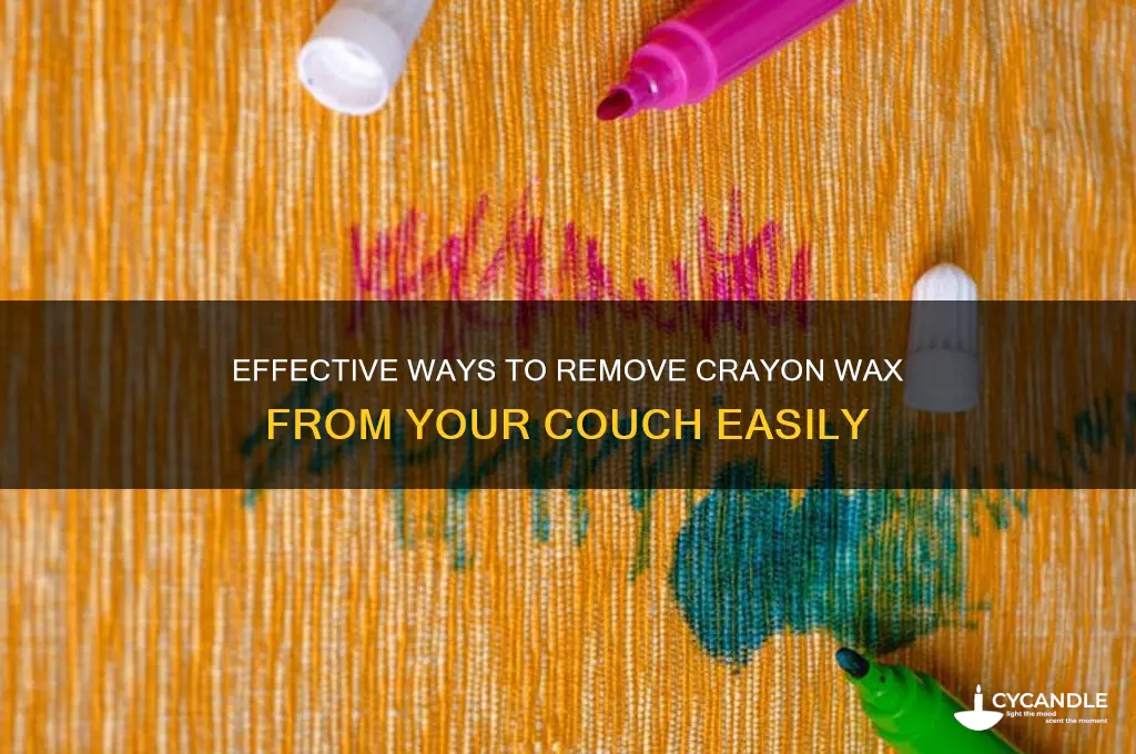 how do you remove crayon wax from a couch