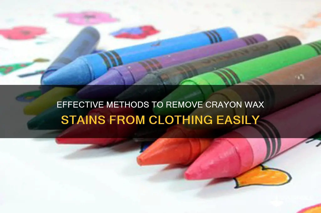 how do you remove crayon wax from clothing