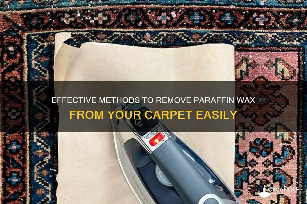 how do you remove paraffin wax from carpet