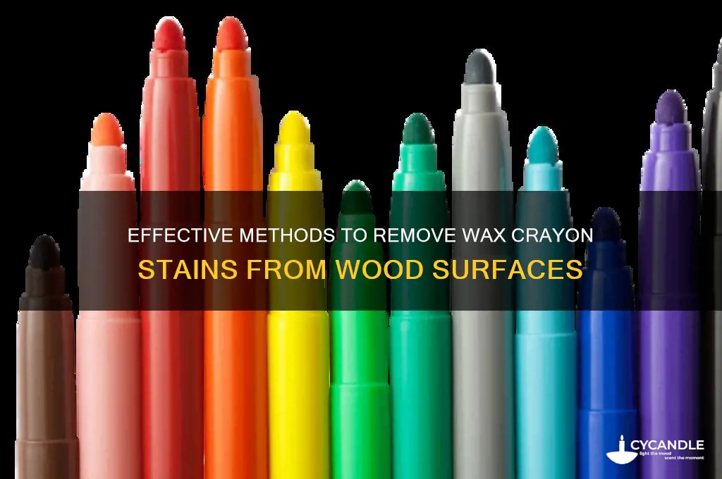 how do you remove wax crayon from wood