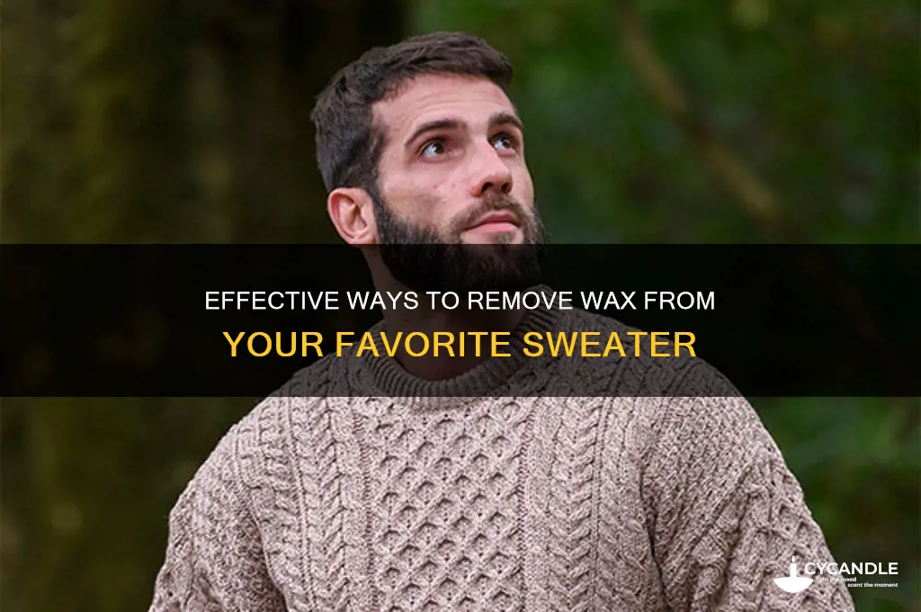 how do you remove wax from a sweater