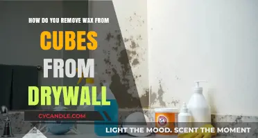 Effective Methods to Remove Wax from Cubes on Drywall Surfaces