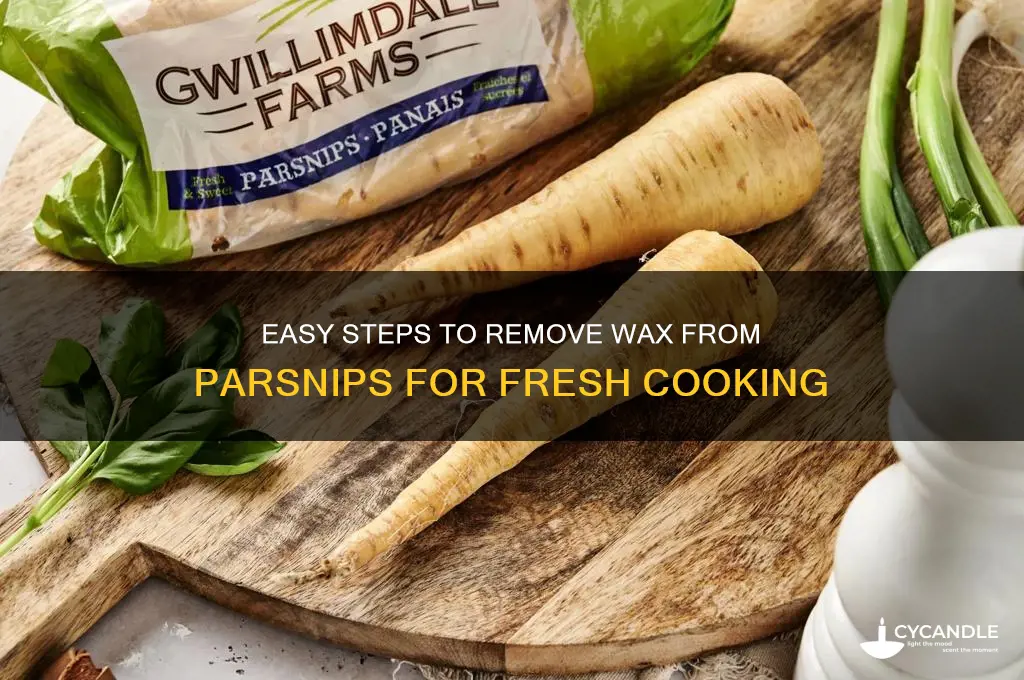 how do you remove wax from parsnips