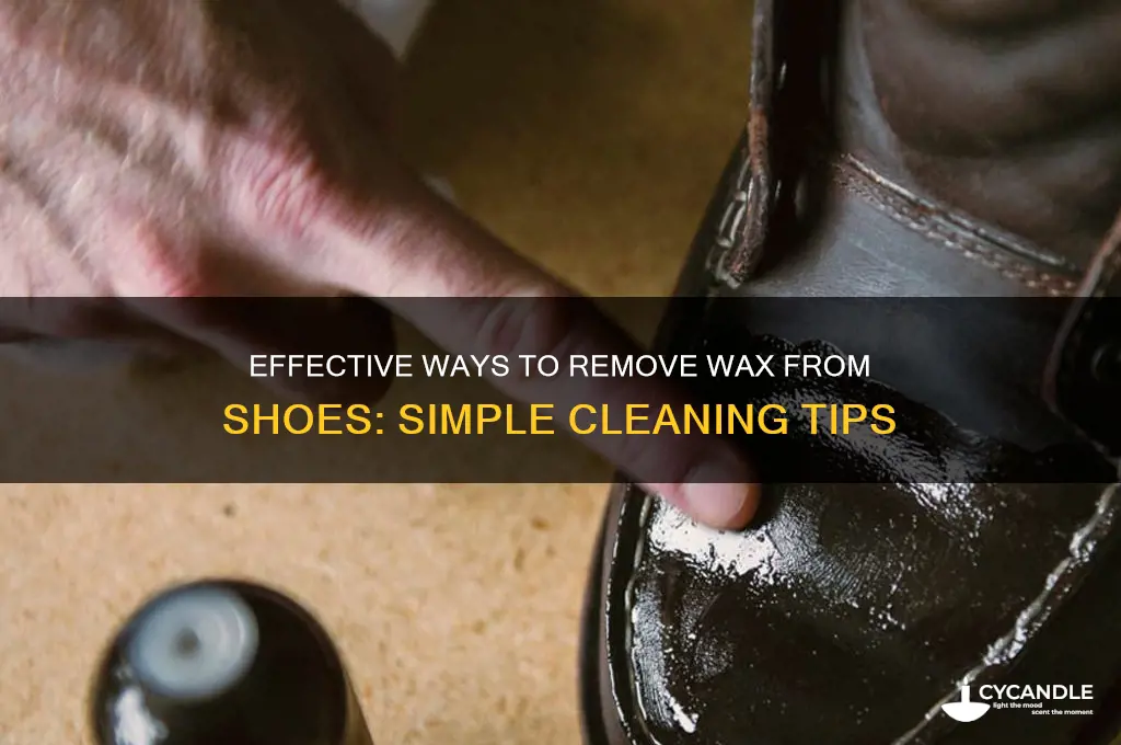 how do you remove wax from shoes