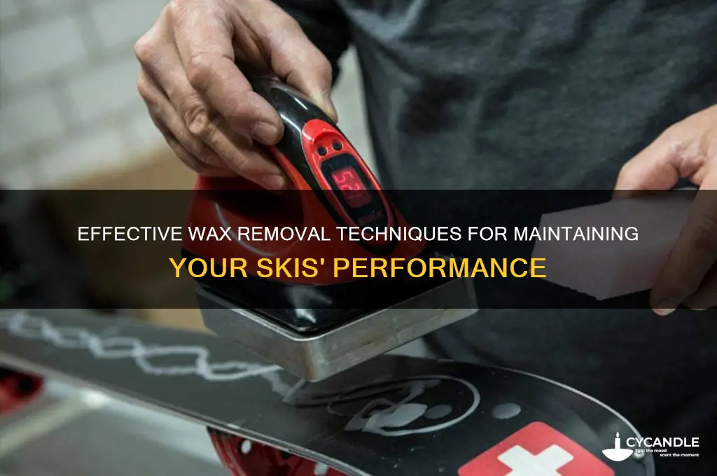how do you remove wax from skis