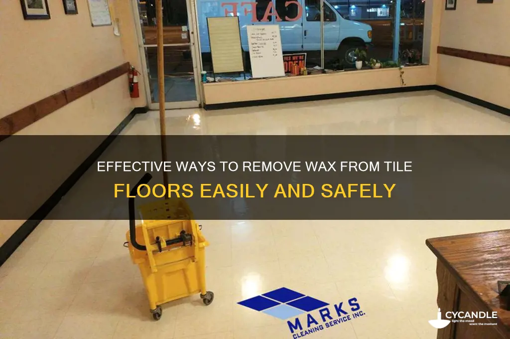 how do you remove wax from tile floor