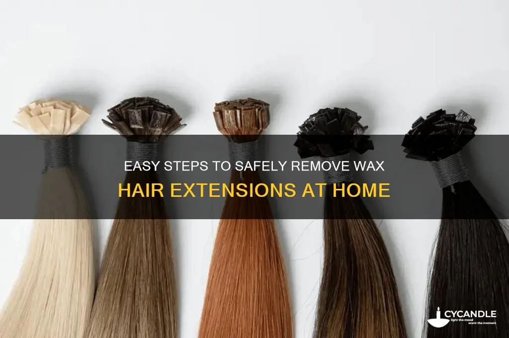 how do you remove wax hair extensions