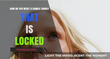 Unlocking a Candle's Scent: Resetting a Locked Candle Wick