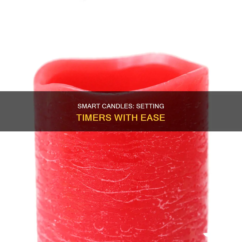 how do you set a timer on battery operated candles