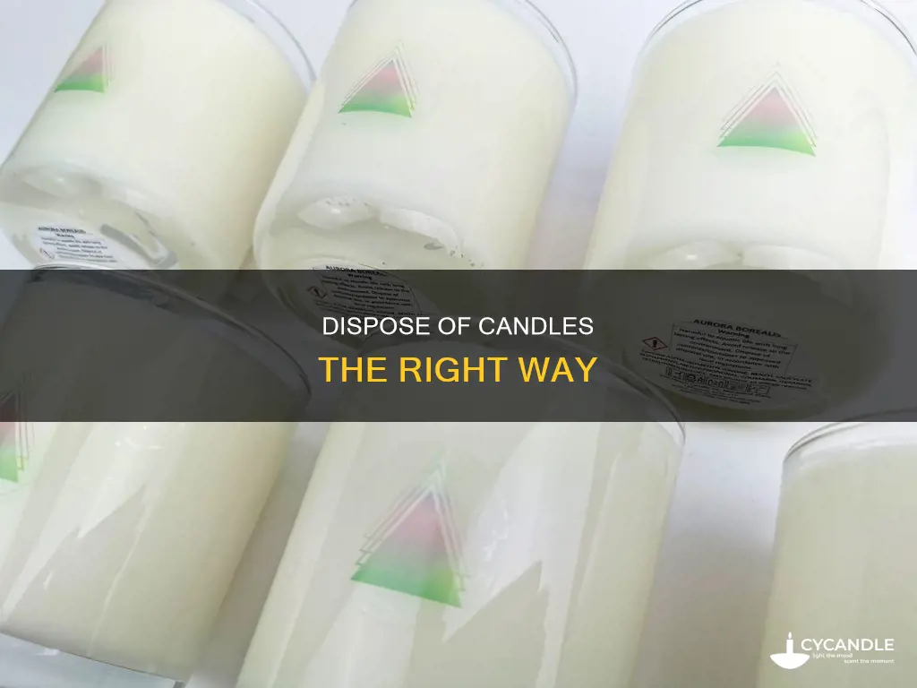 how do you throw away candles