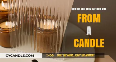 Effortless Wax Removal: Trimming Melted Candle Wax Like a Pro
