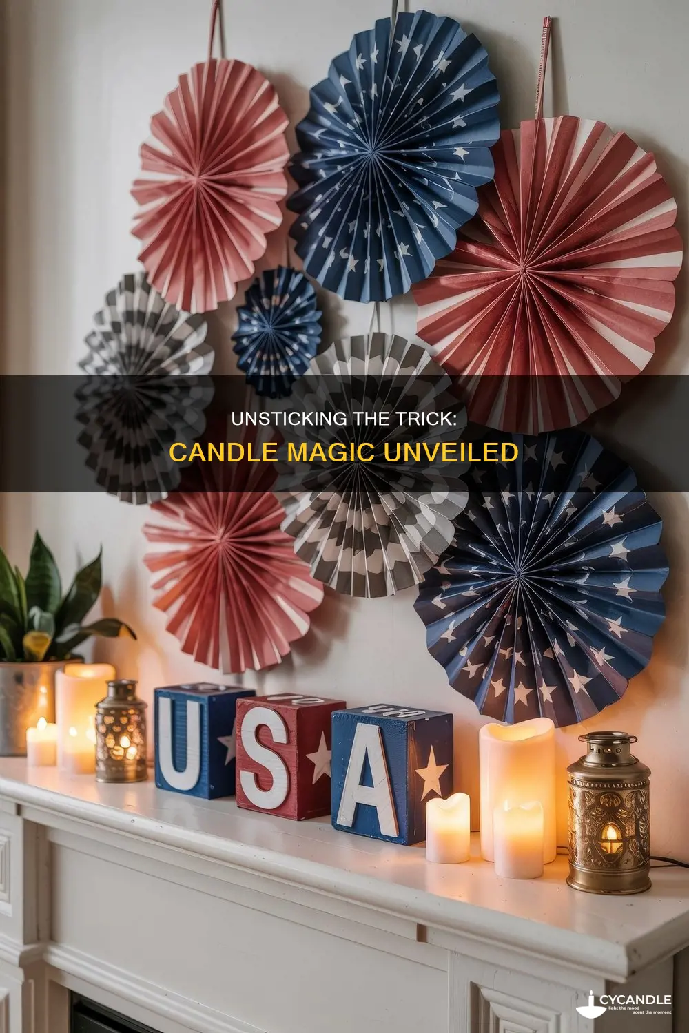 how do you unstick a trick candle