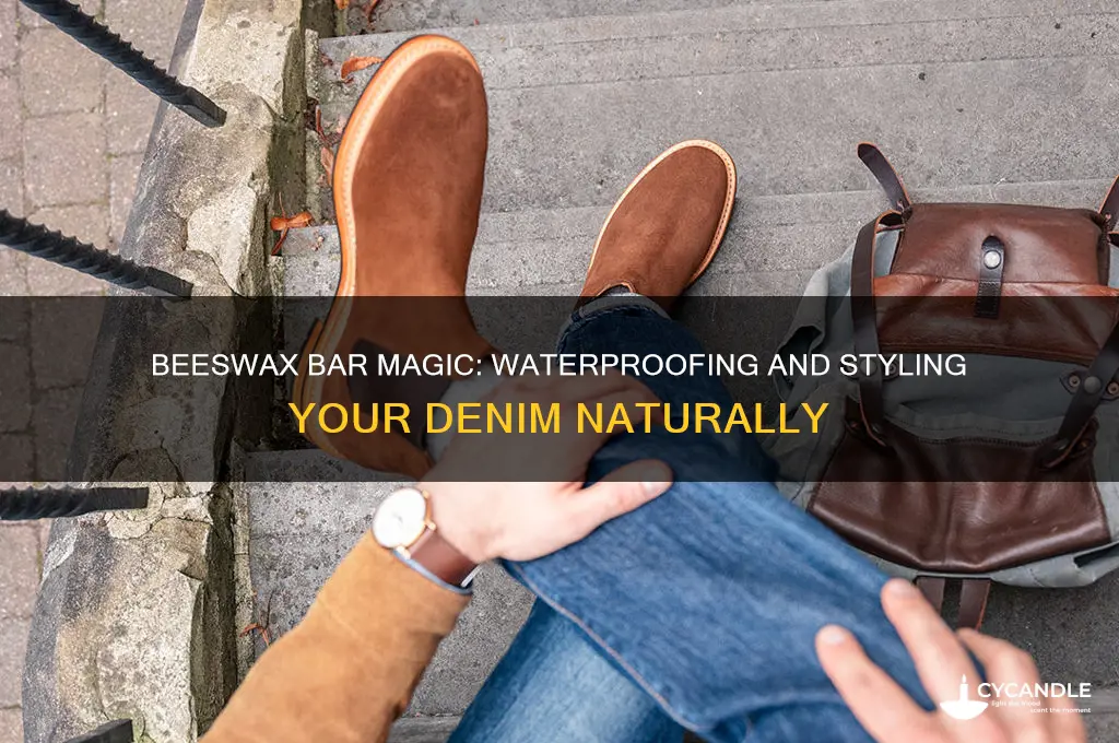 how do you use a beeswax bar on denim