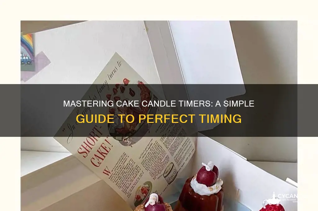 how do you use a cake candle timer