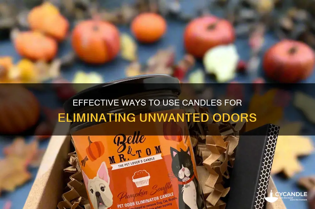 how do you use a candle tk cover a smell