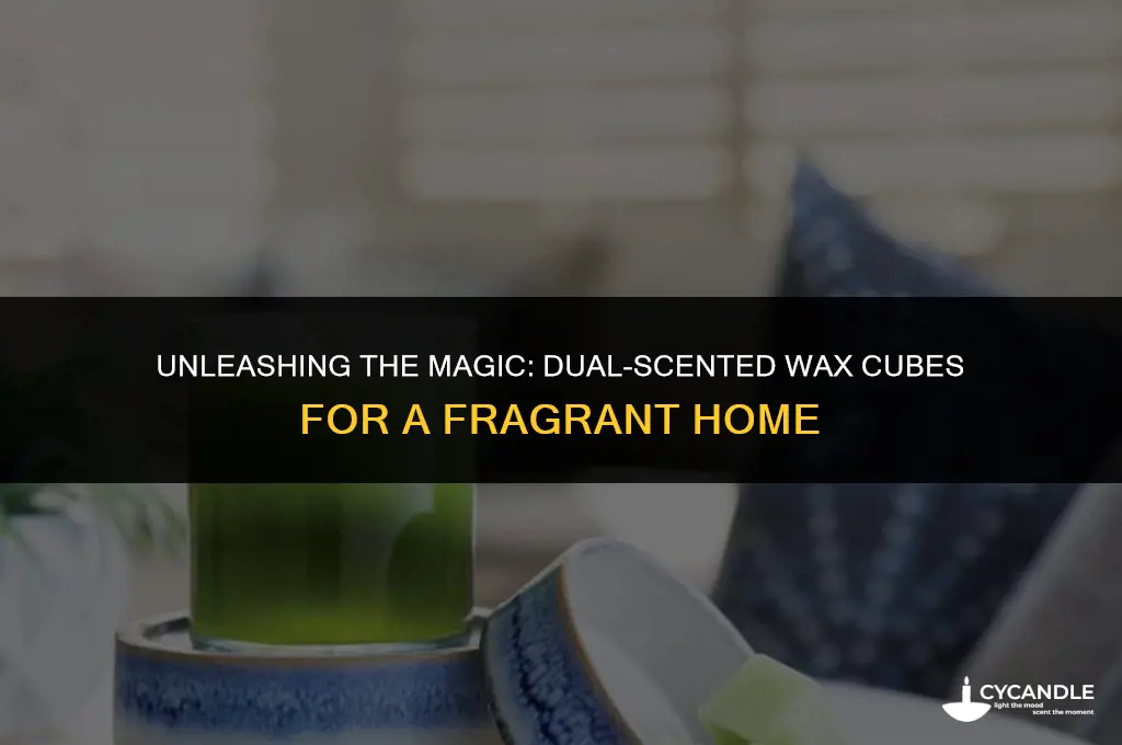 how do you use dual sented wax cubes