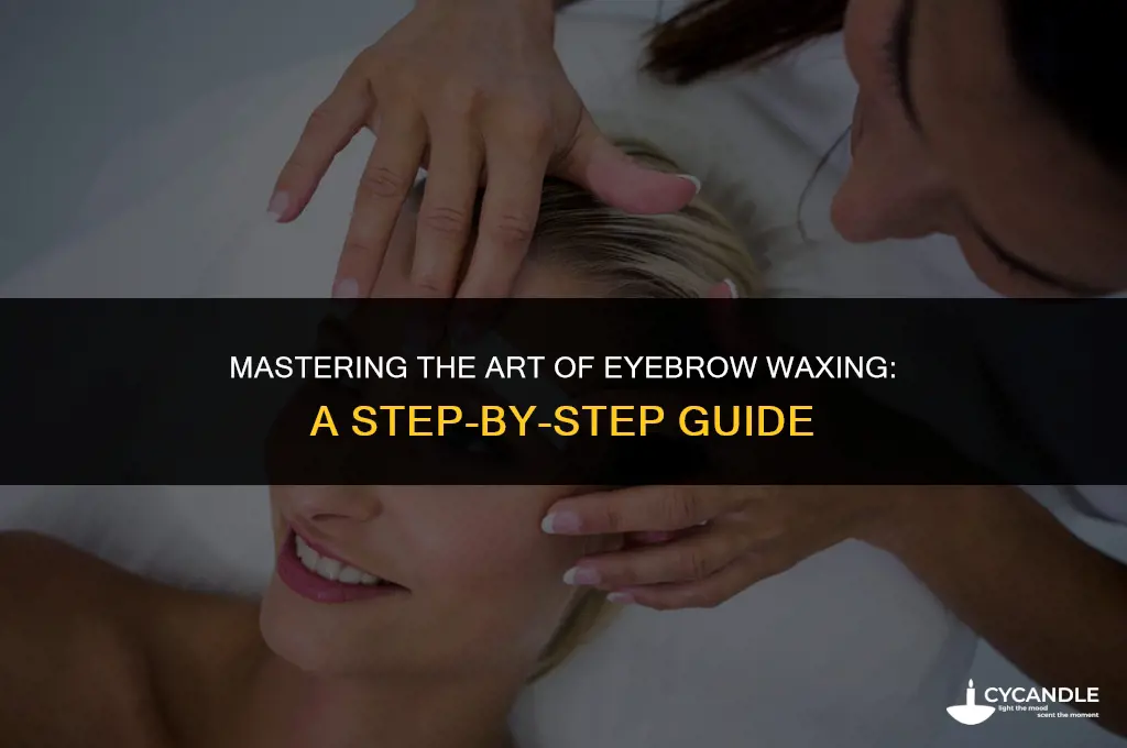 how do you use eyebrow wax