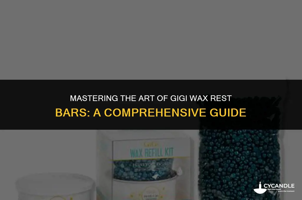 how do you use gigi wax rest bars