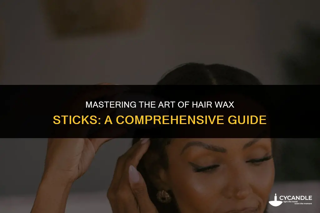 how do you use hair wax stick