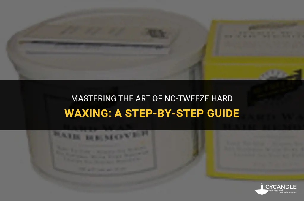 how do you use no tweeze hard wax