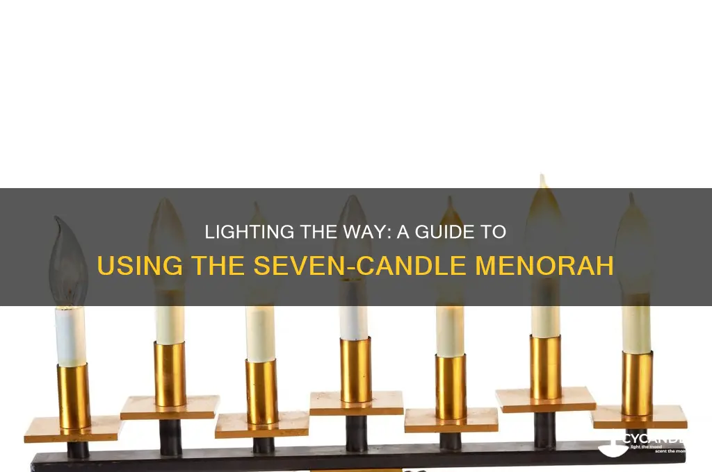 how do you use the 7 candle menorah
