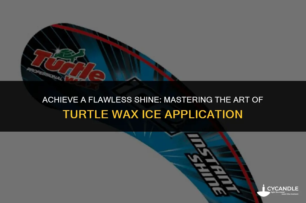 how do you use turtle wax ice