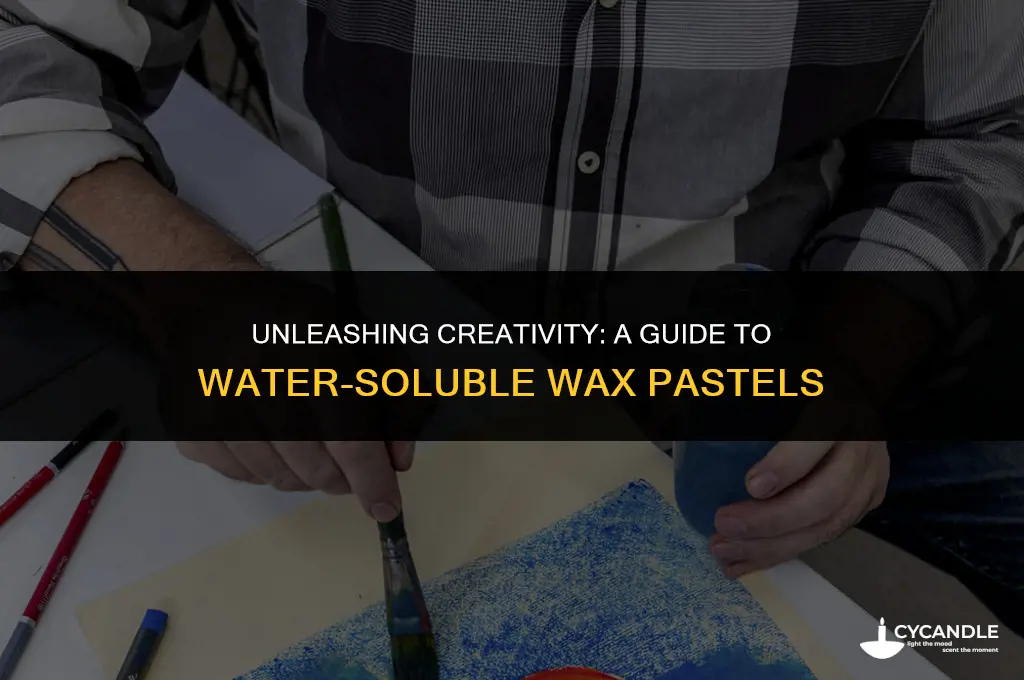 how do you use water soluble wax pastels