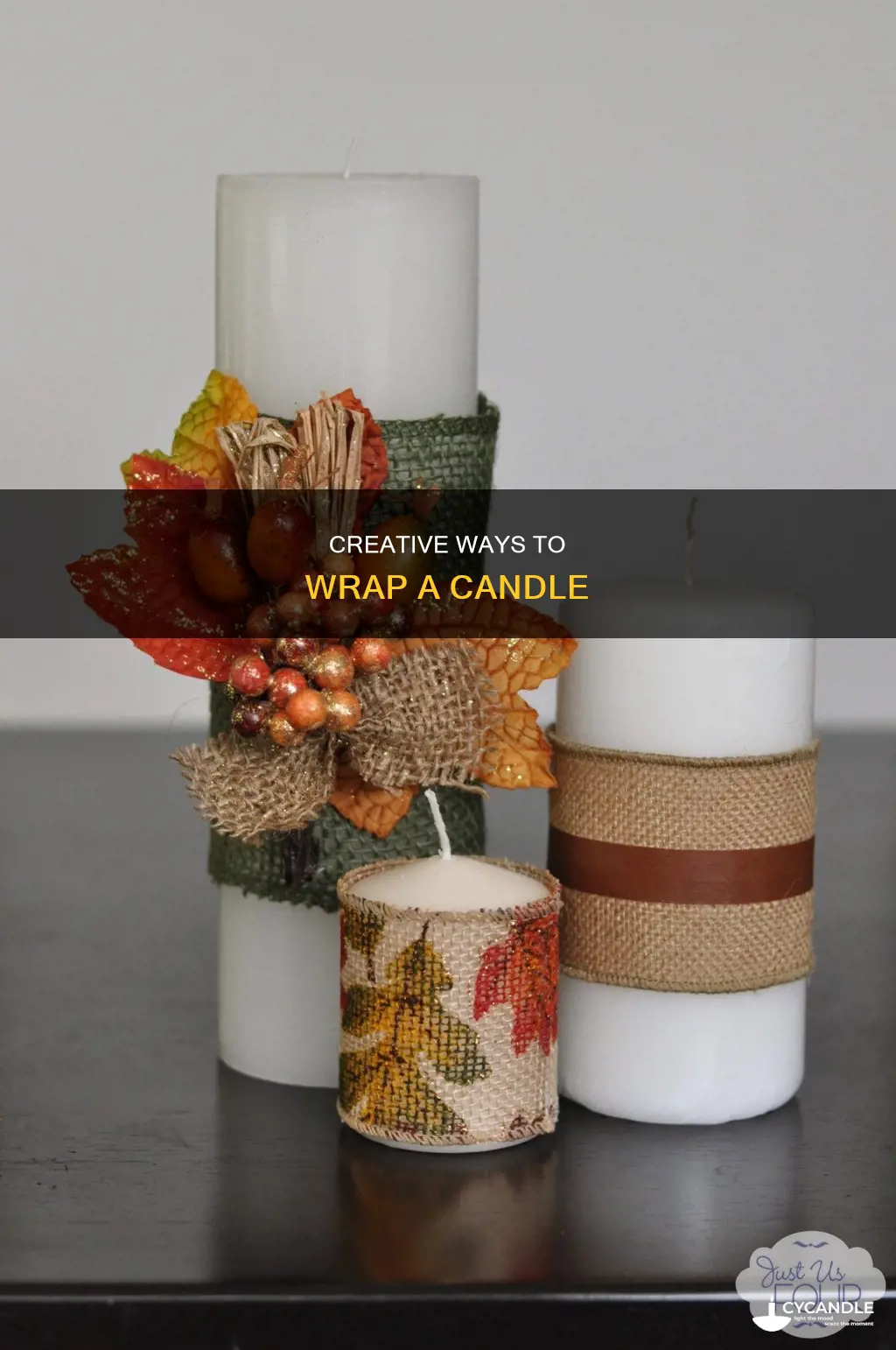 how do you wrap a candle