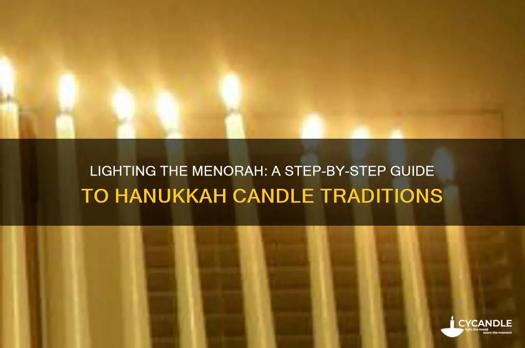 how do you write light the candles on a menorah