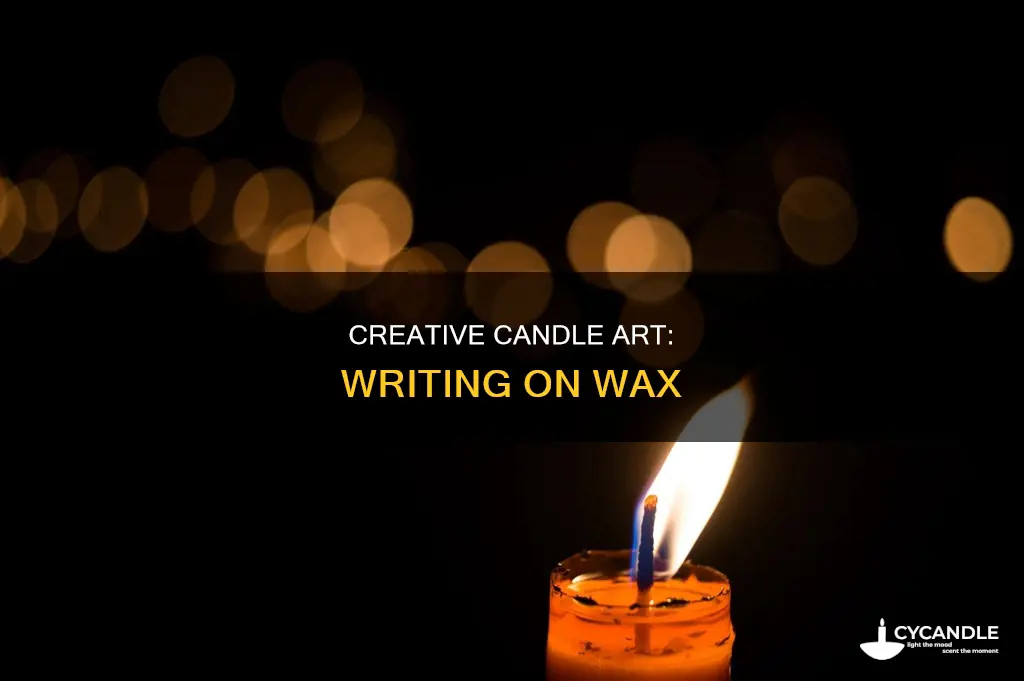 how do you write on candles