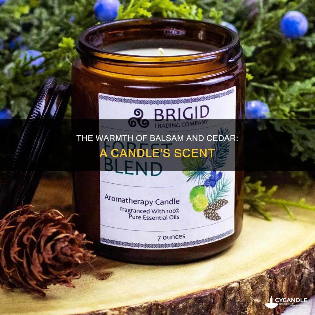 how does a balsam and cedar candle smell