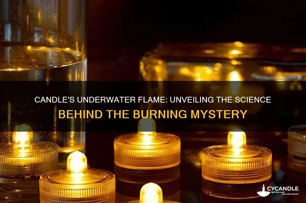 how does a candle burn under water