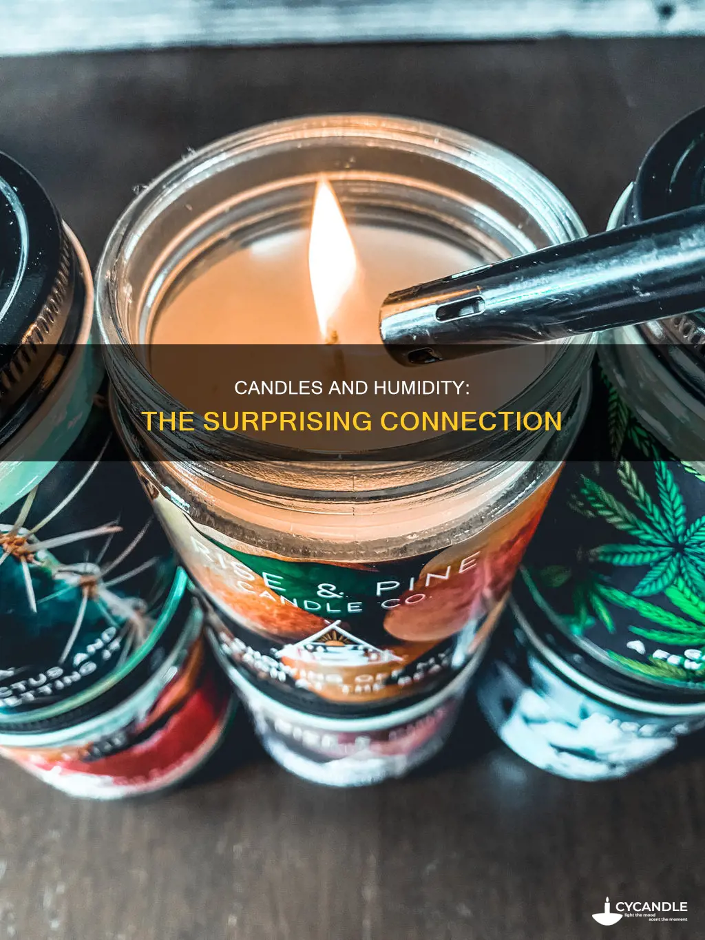 how does a candle change humidity