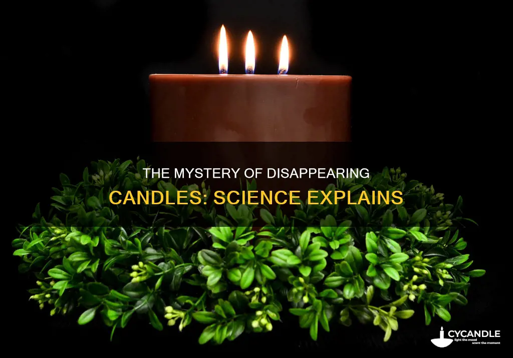 how does a candle disappear