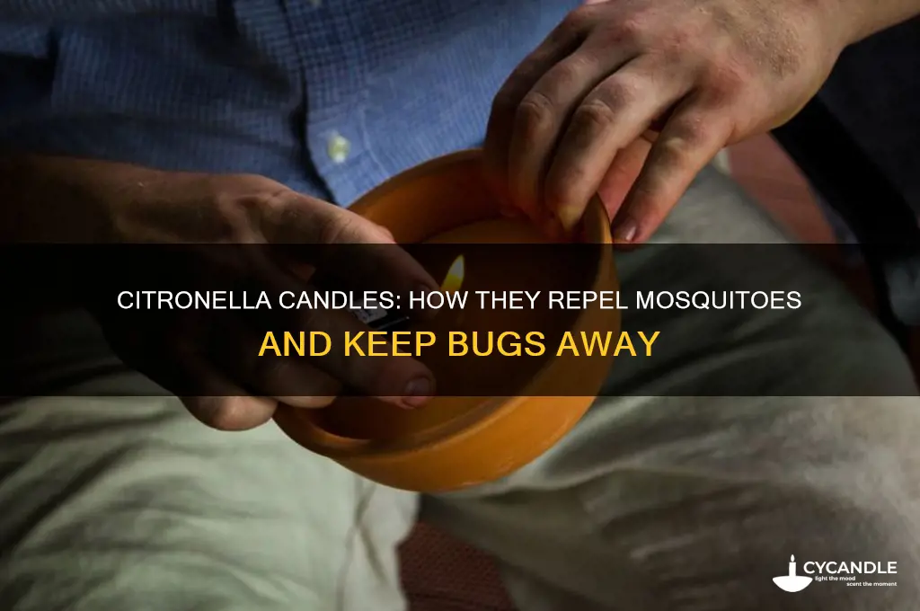 how does a citronella candle work