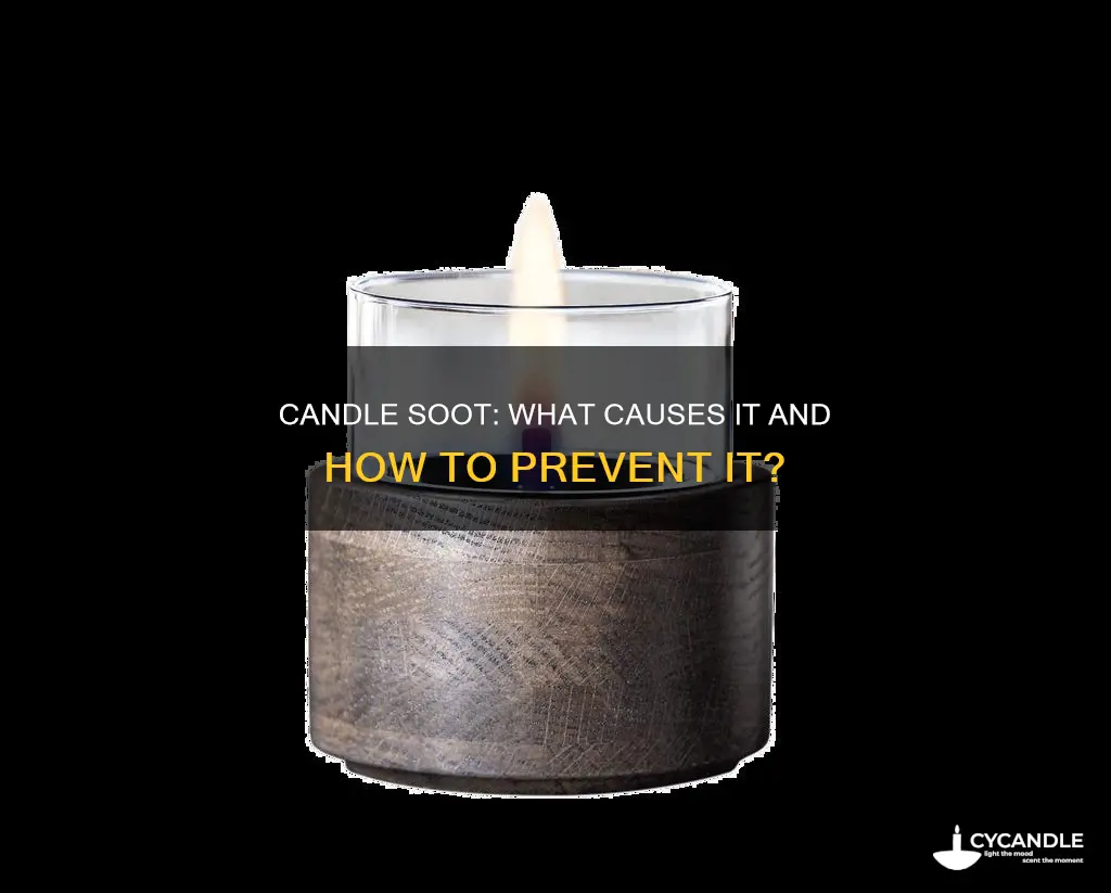how does a soot form in the candle