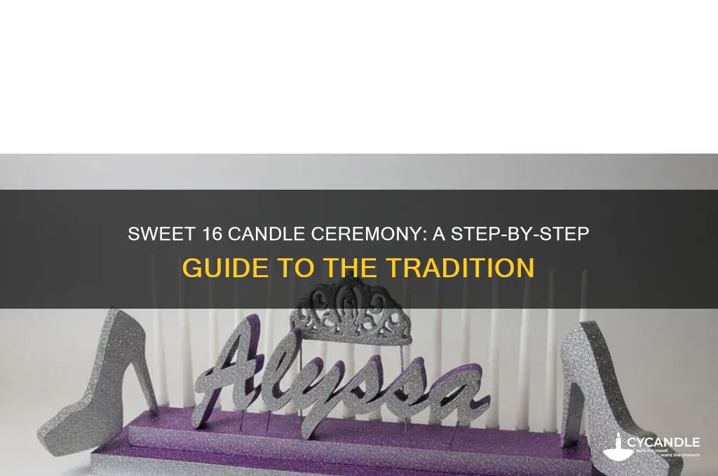how does a sweet 16 candle ceremony work