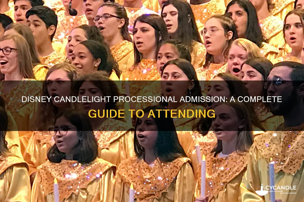 how does admission work for candle light at disney