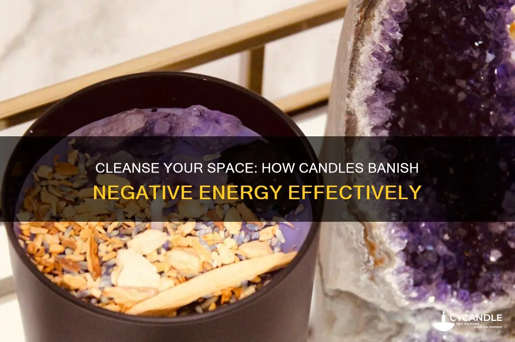 how does candle get rid of negative energy