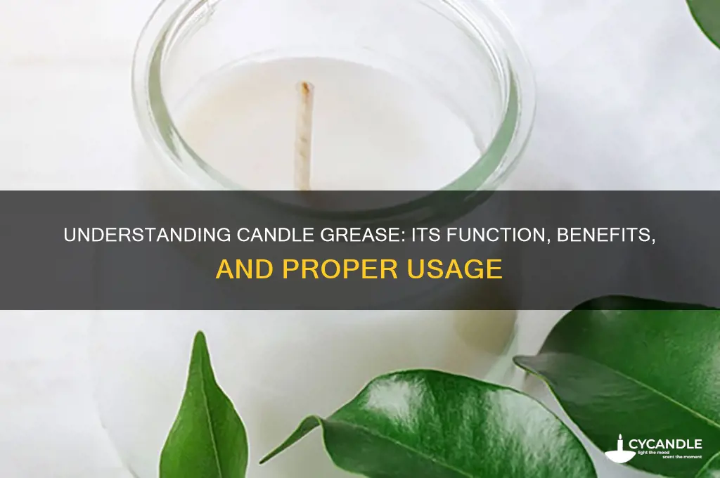 how does candle grease work