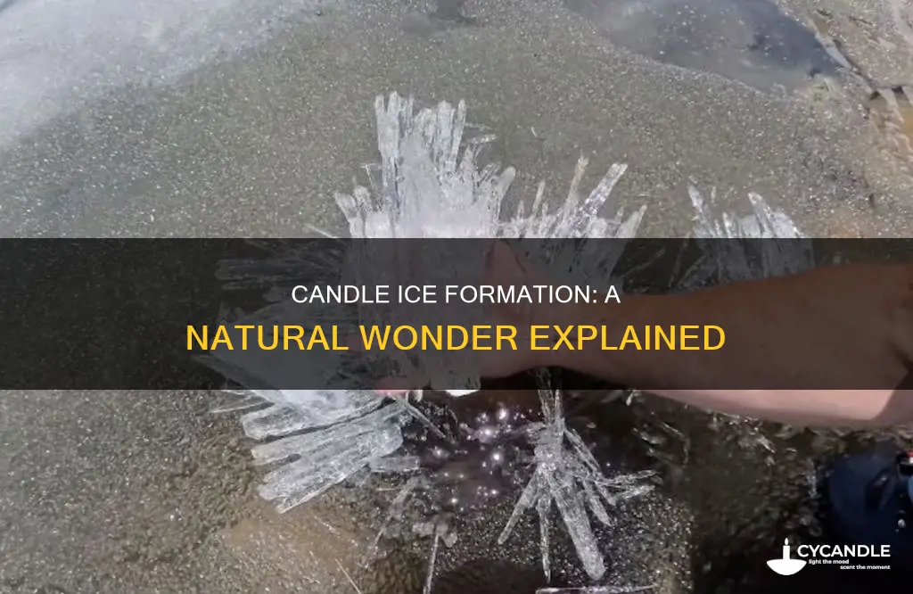 how does candle ice form