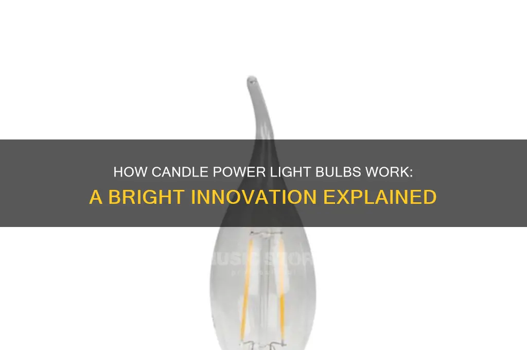 how does candle power light bulb work
