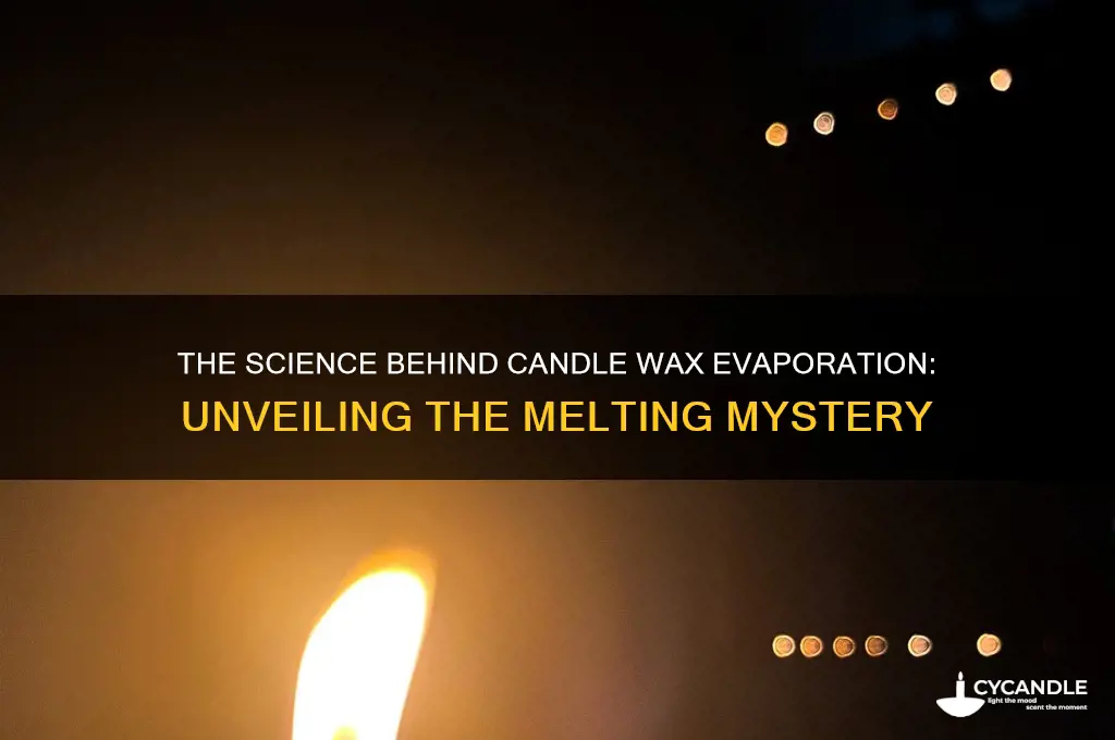 how does candle wax evaporate