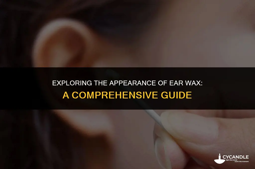 how does ear wax appear