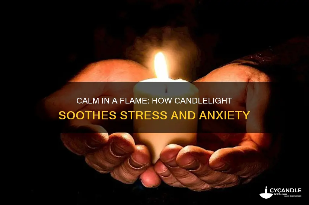 how does lighting a candle reduce stress