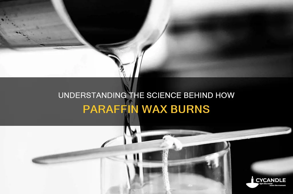 how does paraffin wax burn