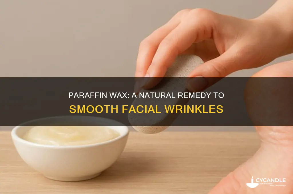 how does paraffin wax work to fix wrinkles on face