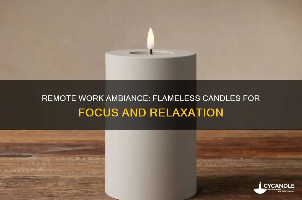 how does remote work with flameless candles