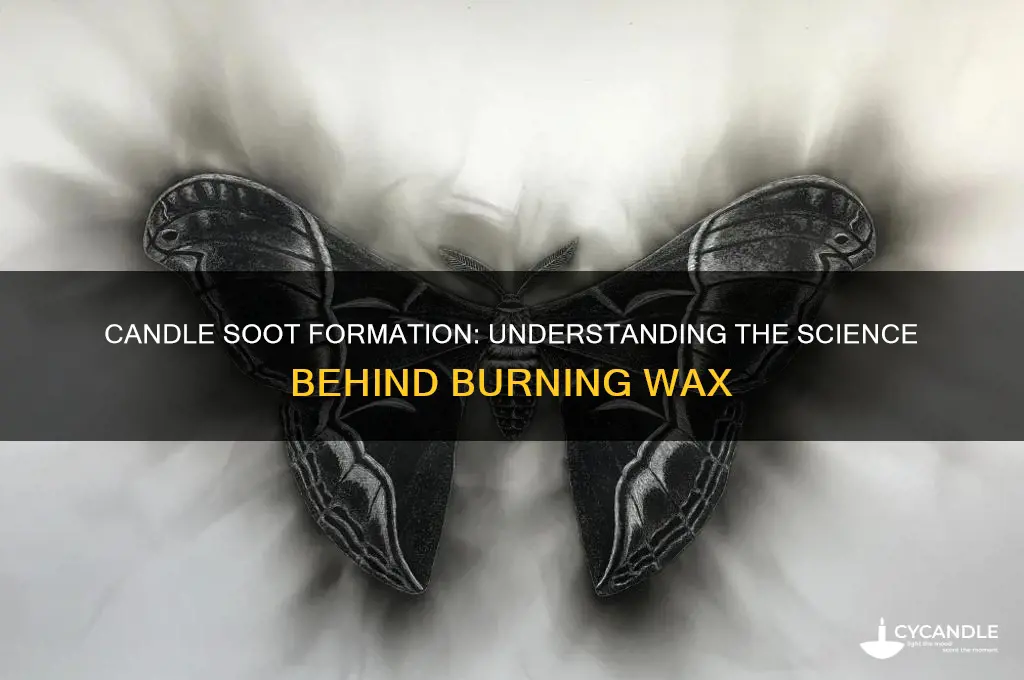 how does soot form from a candle burning